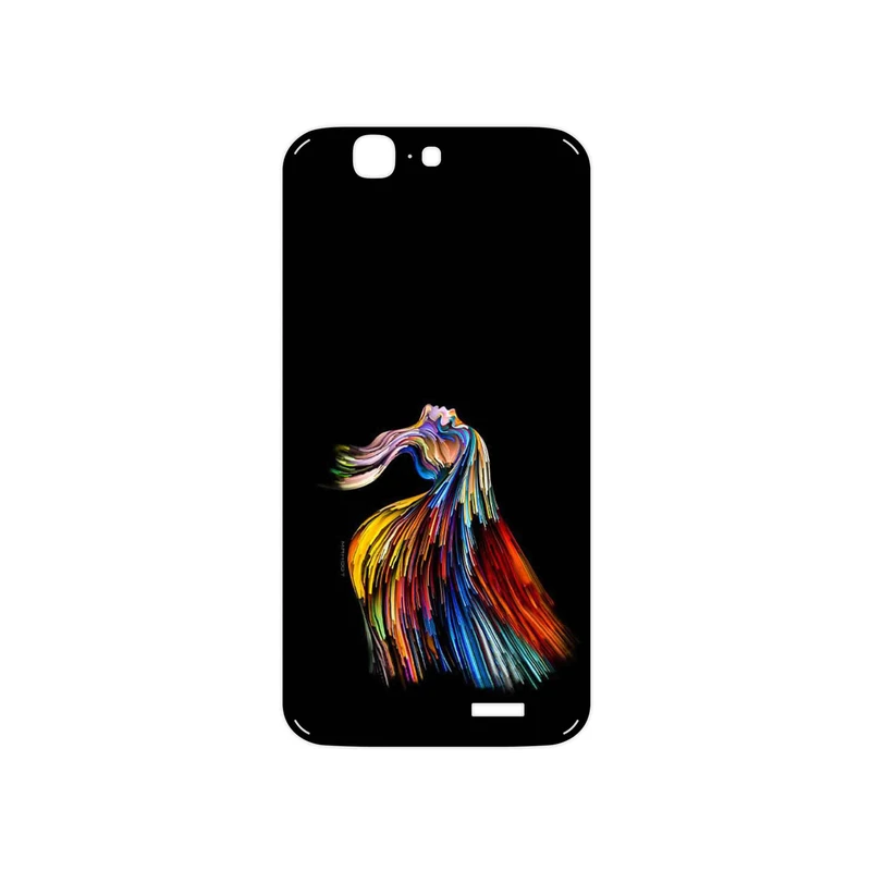 برچسب پوششی ماهوت مدل Rainbow Hair Digital Art مناسب برای گوشی موبایل هوآوی Ascend G7
