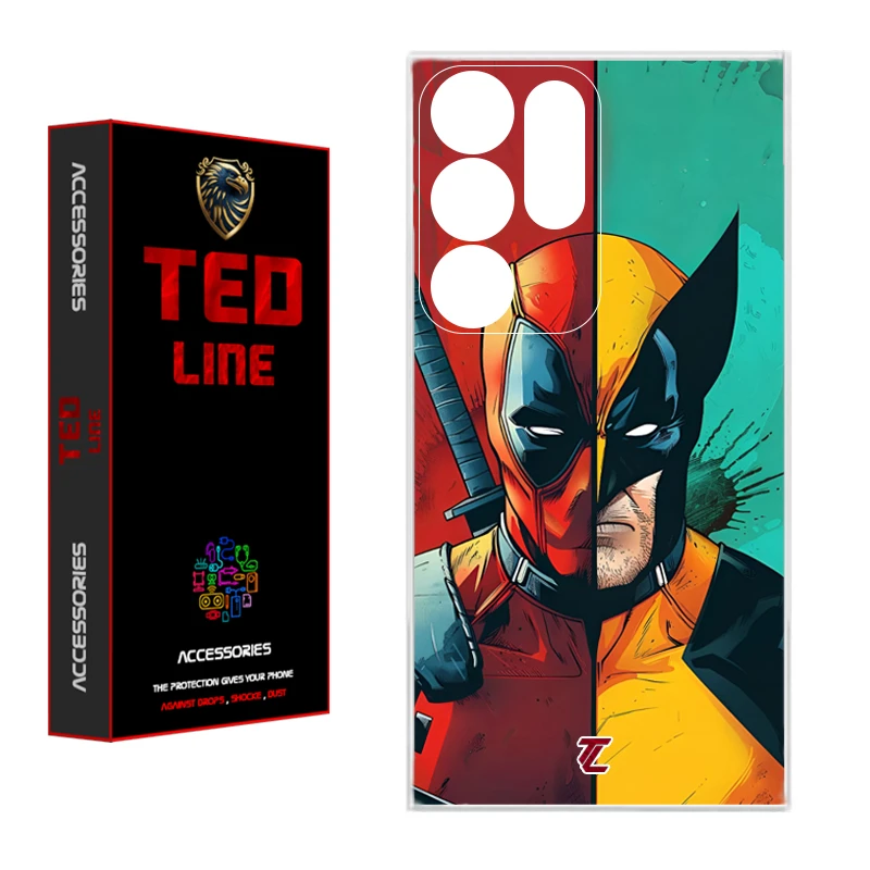 کاور تد لاین طرح ددپول و ولورین کد 1134 مناسب برای گوشی موبایل سامسونگ Galaxy S25 Ultra