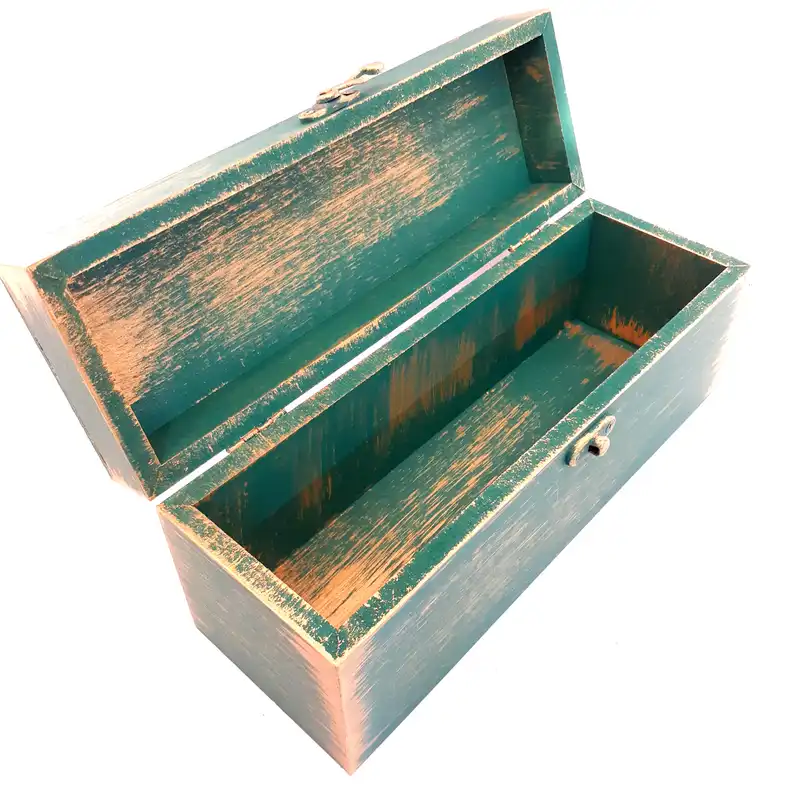 جعبه هدیه چوبی مدل فانتزی طرح نوشته کد WB91