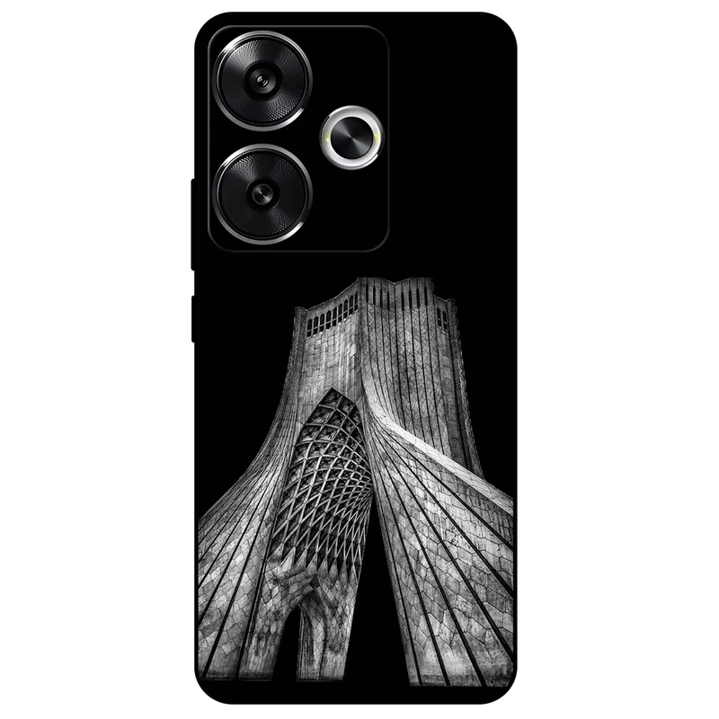 کاور مگافون طرح برج آزادی مدل 8263 مناسب برای گوشی موبایل شیائومی Poco F6  