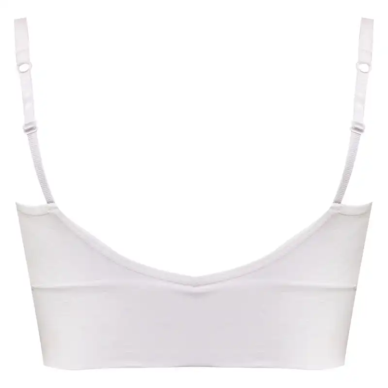 نیم تنه ورزشی زنانه ماییلدا مدل بدون فنر پددار کد 4564 رنگ سفید