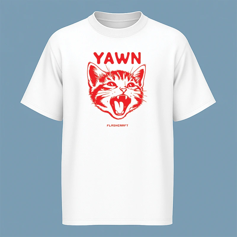 تی‌شرت آستین کوتاه مردانه مدل گربه کیوت کد c39