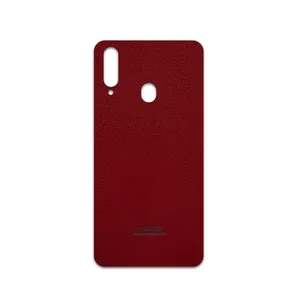 MAHOOT Red-Leather Cover Sticker for Samsung Galaxy A20s