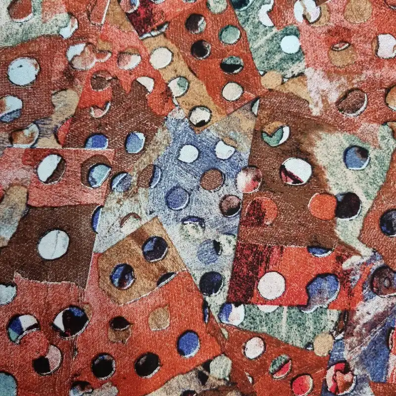 پارچه لباس مدل کودری نخی طرح آجری کد V