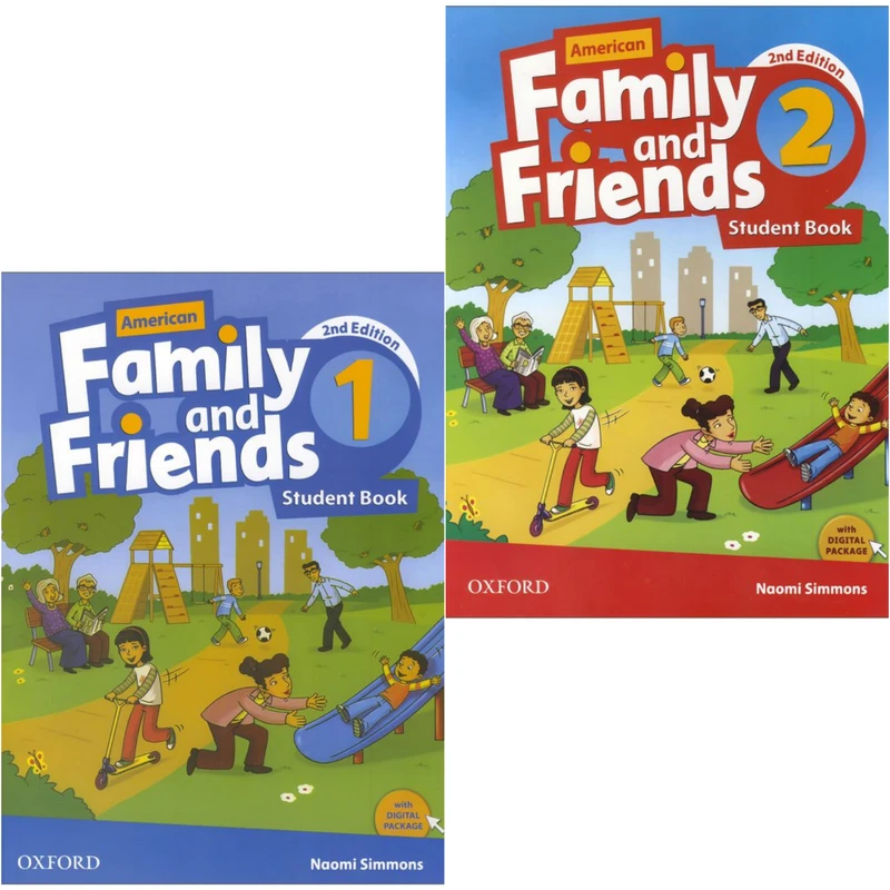 کتاب American Family and Friends Second Edition اثر جمعی از نویسندگان انتشارات oxford دو جلدی