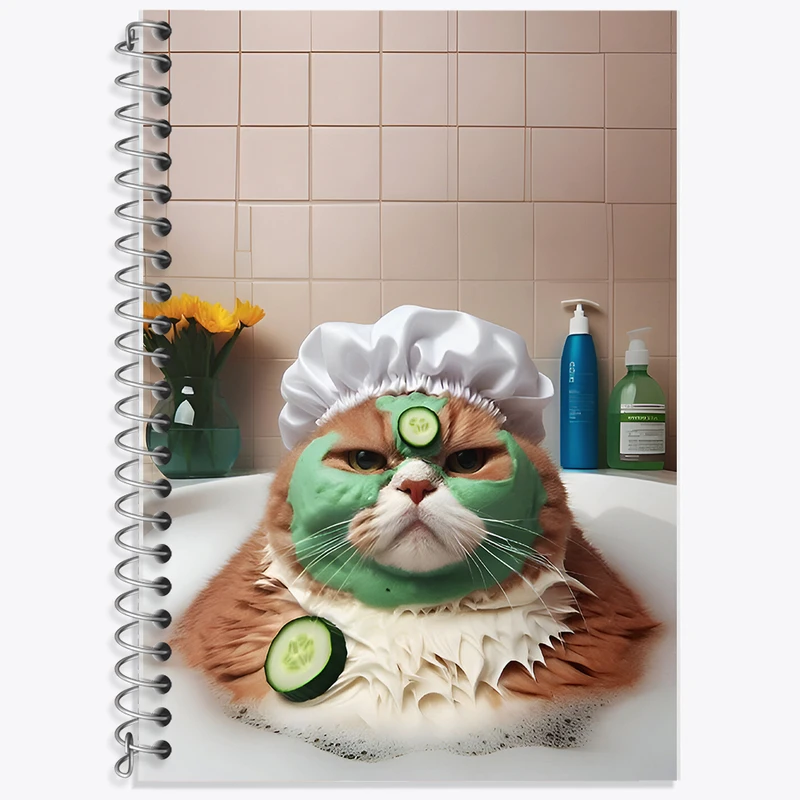 دفتر نت موسیقی 50 برگ خندالو طرح گربه (cat) کد F7958