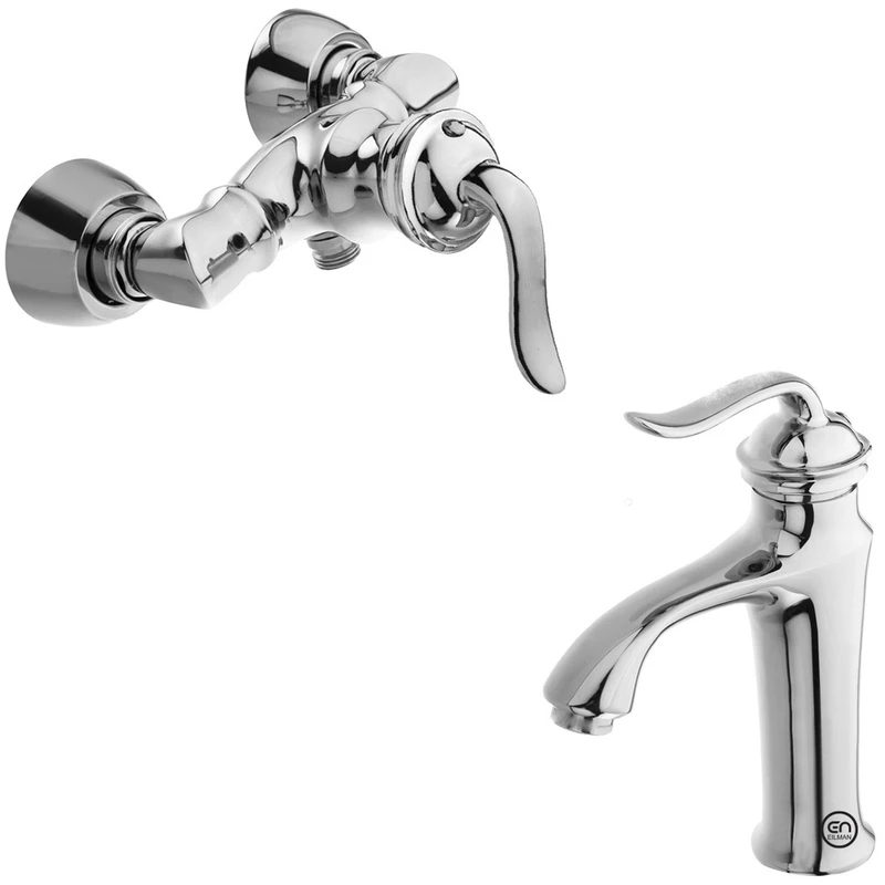 ست شیرآلات ایلمان مدل بامبو مجموعه 2 عددی