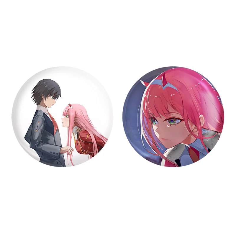 مگنت خندالو طرح زیرو و هیرو انیمه دارلینگ در فرنکس کد 1201412009 مجموعه 2 عددی