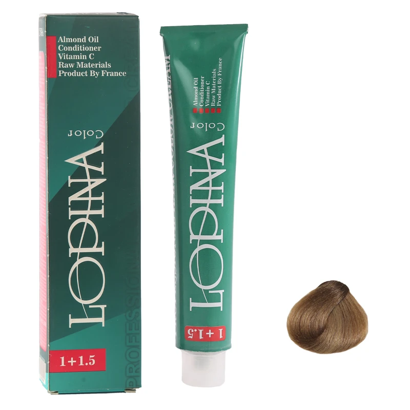 رنگ مو لوپینا شماره M6 7.3 حجم 100 میلی لیتر رنگ بلوند زیتونی متوسط