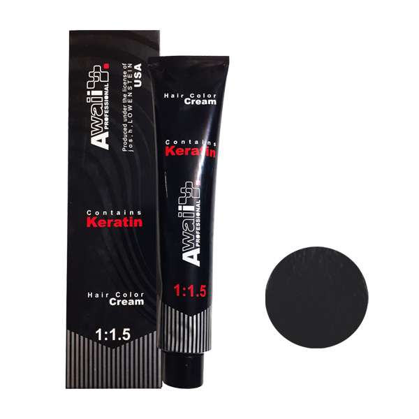 رنگ مو آوایی شماره 1.0 حجم 120 میلی لیتر رنگ مشکی