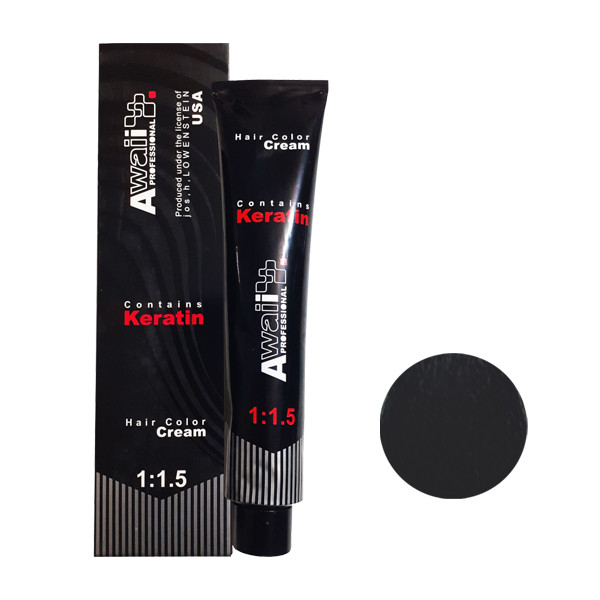 رنگ مو آوایی شماره 1.0 حجم 120 میلی لیتر رنگ مشکی