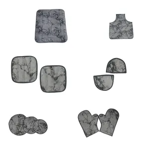 سرویس آشپزخانه ۱۱ پارچه طرح سنگ مرمر