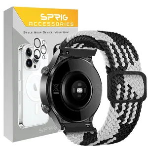 Sprig Braided Colors Solo Band suitable for Samsung Galaxy Watch Active 1 / Active 2 40mm / Active 2 44mm / Watch 3 size 41mm / Galaxy Watch 4 40mm / watch 4 44mm / watch 4 46mm