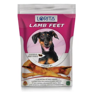  غذاي تشویقی سگ لوریتا مدل DRIED LAMB FEET وزن 220 گرم