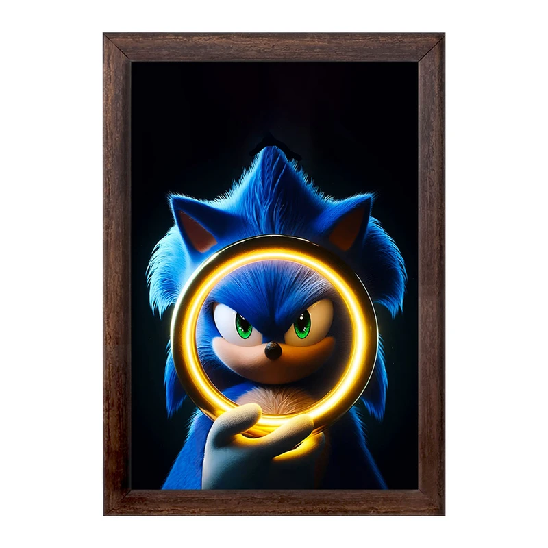 تابلو خندالو طرح سونیک (Sonic) کد F2228