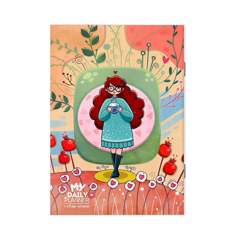 دفتر برنامه ریزی 40 برگ آی چاپ طرح دخترانه کد 157