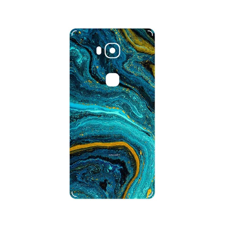 برچسب پوششی ماهوت مدل Turquoise marblewith golden streaks مناسب برای گوشی موبایل آنر 5X