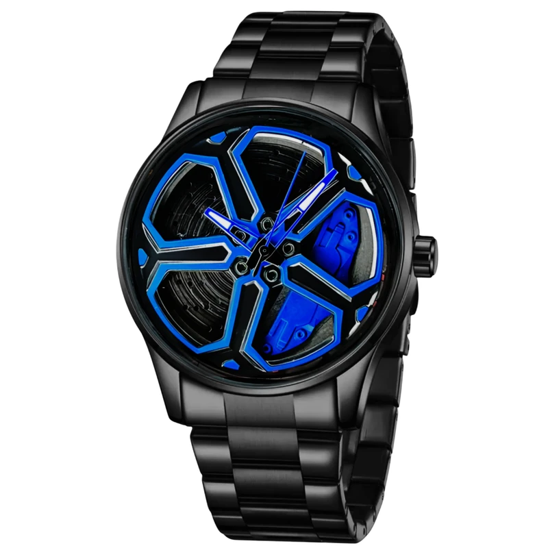 ساعت مچی عقربه‌ای کوارتز مردانه مدل اسپرت صفحه رینگ چرخان کد S2