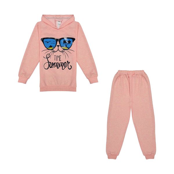 ست هودی و شلوار دخترانه کیکی رایکی مدل KBB06319-010