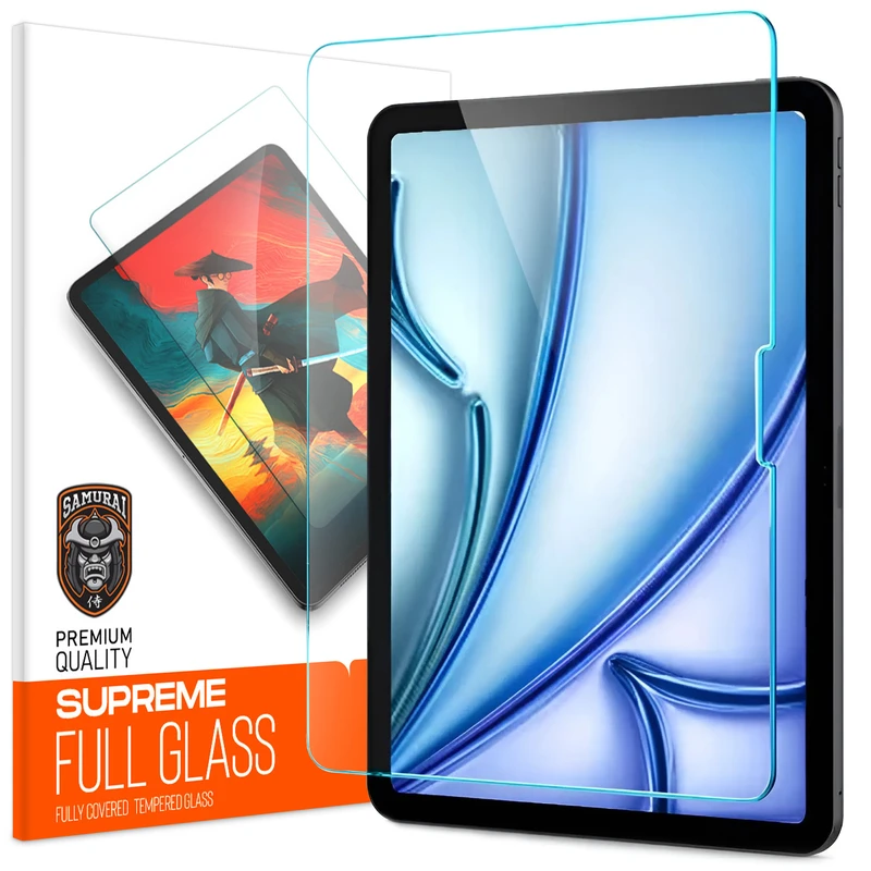 محافظ صفحه نمایش شفاف سامورایی مدل GlastR مناسب برای تبلت اپل iPad Air 11 inch 2025 / iPad Air 11 inch 2024 