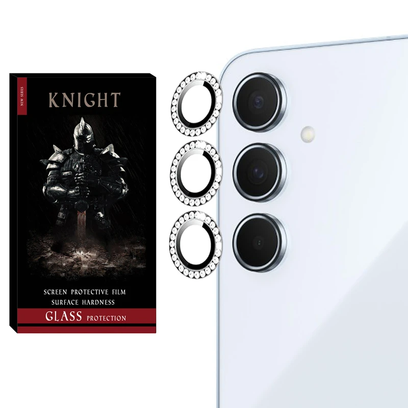 محافظ لنز دوربین نایت مدل Ring Diamond KT مناسب برای گوشی موبایل سامسونگ Galaxy F54