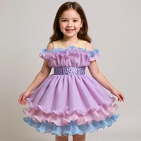 پیراهن بدون آستین یقه گرد دخترانه مدل پرنسسی کرومی