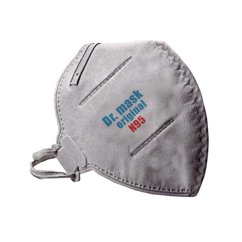 ماسک تنفسی دکتر ماسک مدل N95  بدون سوپاپ بسته 5 عددی
