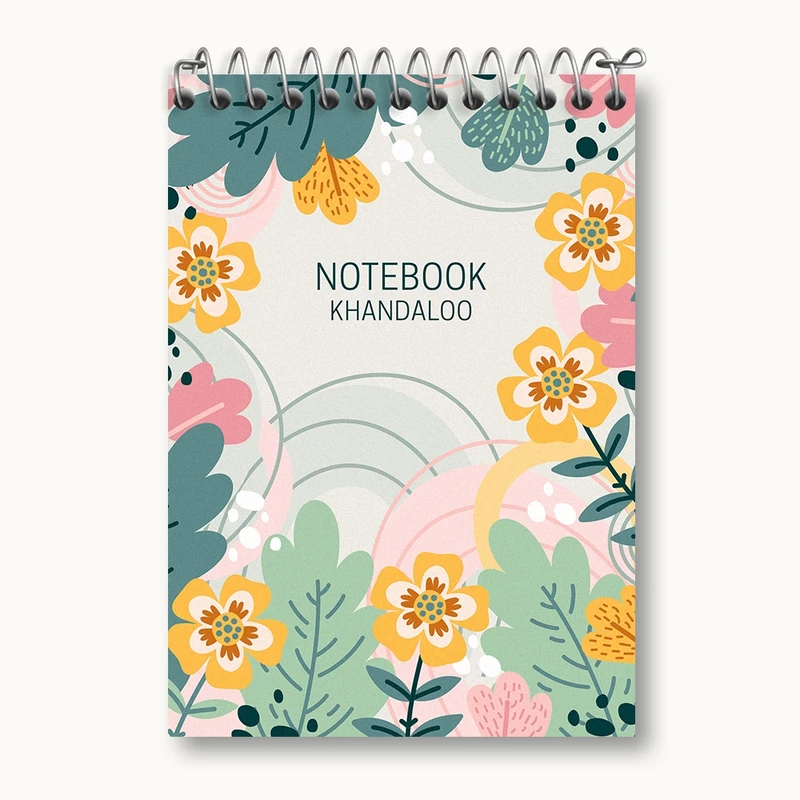 دفتر یادداشت 50 برگ خندالو مدل گل گلی کد N968