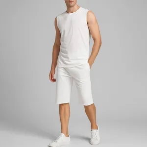 ست تاپ و شلوارک مردانه مدل ساده کد 1564 رنگ طوسی