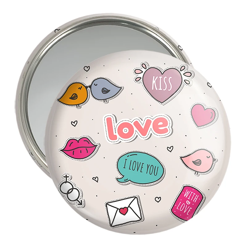 آینه جیبی خندالو مدل عاشقانه کد 27105