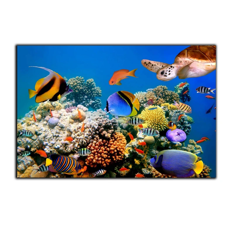 تابلو شاسی بکلیت طرح ماهی و طبیعت اقیانوس مدل SH-7485