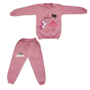 ست سویشرت و شلوار دخترانه مدل اسب شاخدار