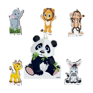 تاپر مدل حیوانات جنگل کد animalCandletopper1 مجموعه 6 عددی