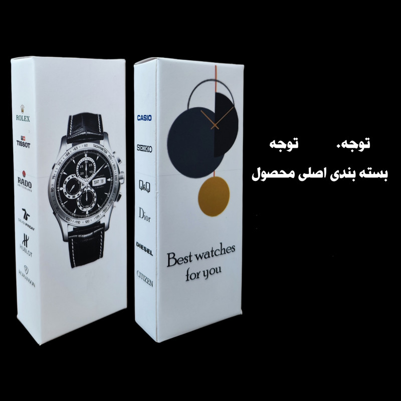 ساعت مچی عقربه‌ای مردانه  مدل فول نگین قفل مخفی