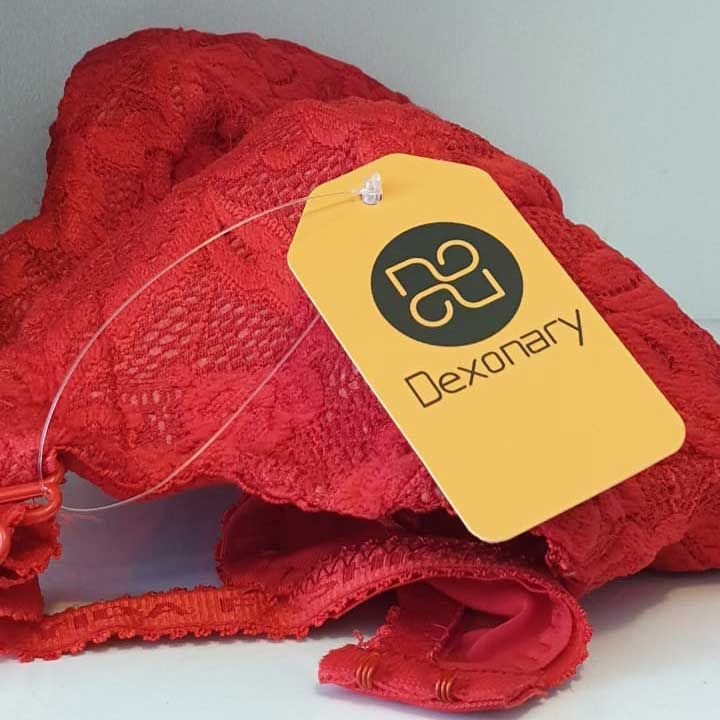 سوتین زنانه دکسونری مدل 340091805 گیپور رنگ قرمز -  - 3