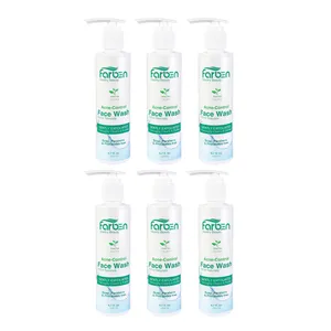 ژل شست‌وشوی  صورت فاربن مدل چای سبز مناسب برای پوست چرب حجم 200 میلی لیتر مجموعه شش عددی