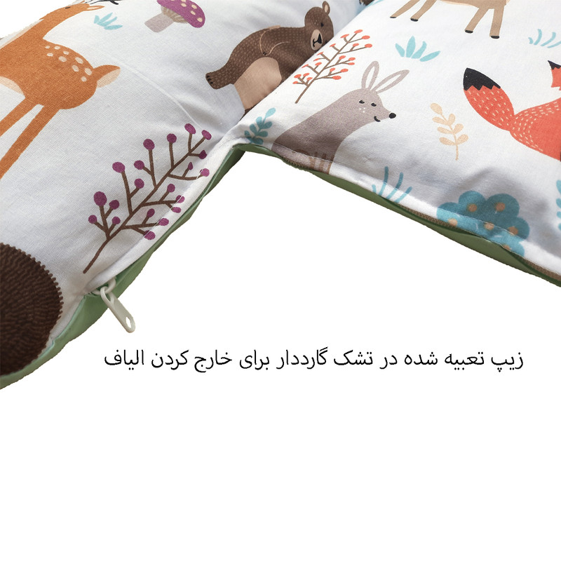 سرویس خواب نوزاد طرح حیوانات مجموعه 6 عددی