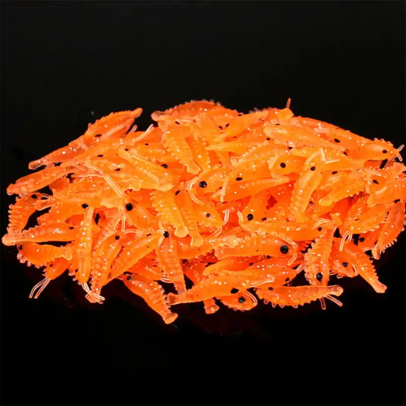 طعمه ماهیگیری مدل میگو ژله ای بسته 4 عددی