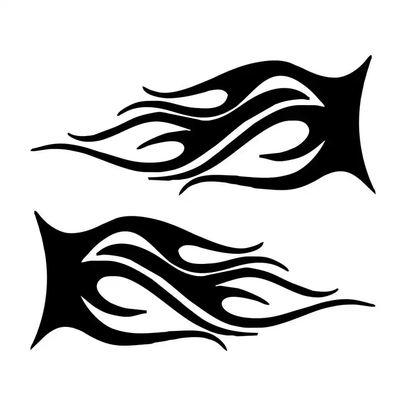 برچسب بدنه خودرو ماتریسیو طرح بغل لوگو ماشین کد M262 بسته 2 عددی