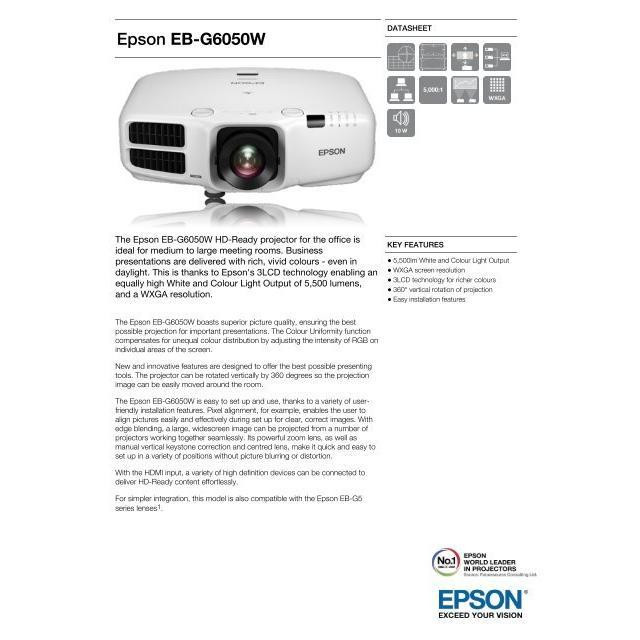 پروژکتور اپسون مدل EB-G6050W