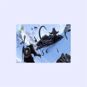 پوستر هومرو مدل فلزی طرح Skyrim کد PS751