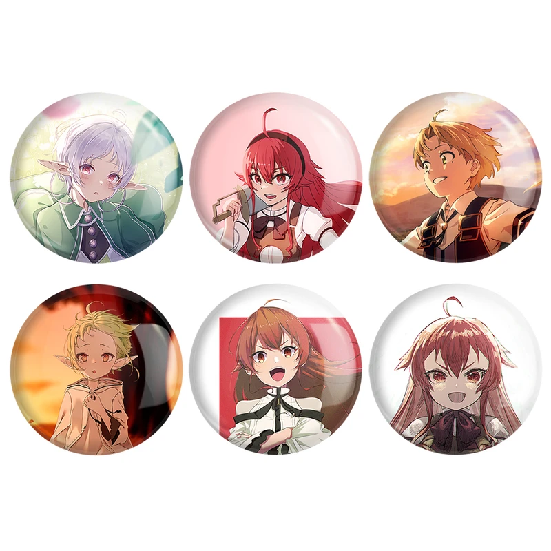 مگنت خندالو طرح انیمه موشوکو تنسی Mushoku Tensei کد 1506B مجموعه 6 عددی