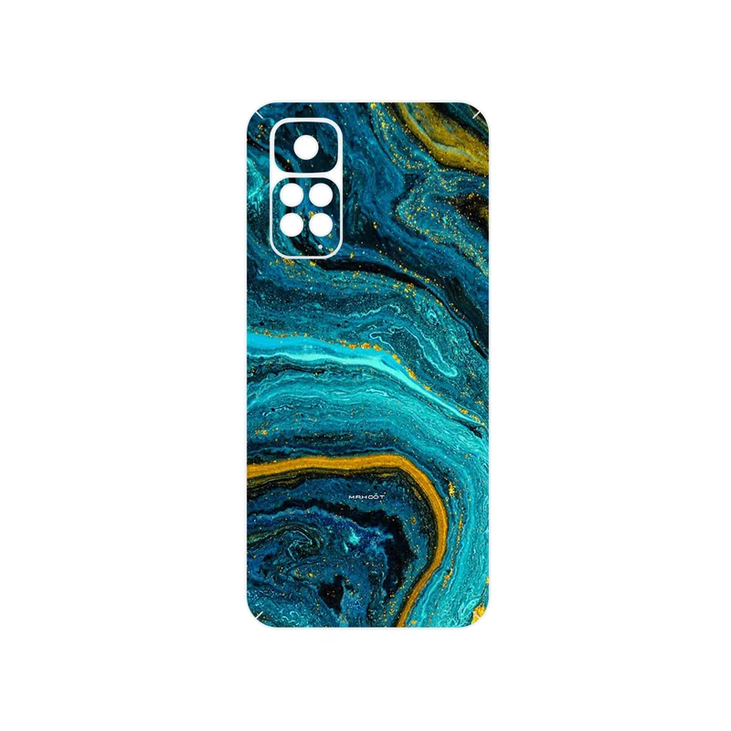 برچسب پوششی ماهوت مدل Turquoise marblewith golden streaks مناسب برای گوشی موبایل شیائومی Redmi Note 11S