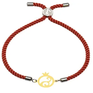 دستبند طلا 18 عیار زنانه الن نار مدل انار ELN100702