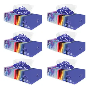 دستمال کاغذی 100 برگ گلریز مدل شراره بسته 6 عددی