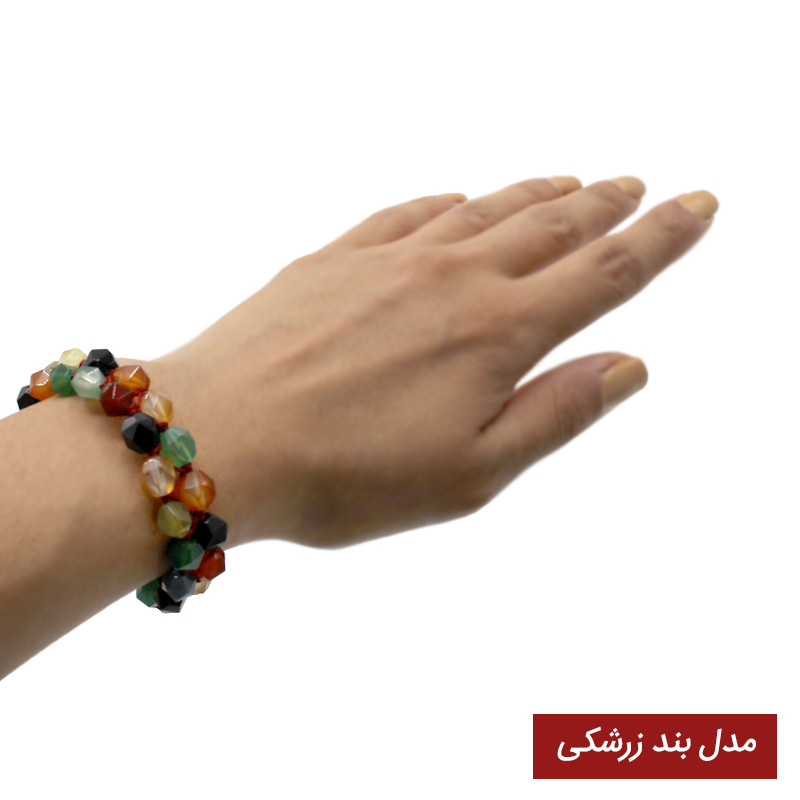 دستبند زنانه مدل سنگ جید تراش استار دستبند زنانه مدل سنگ جید تراش استار