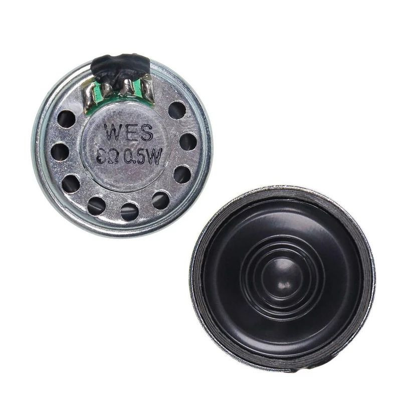 بلندگو 8 اهم 0.5 وات مدل 30mm بسته 2 عددی