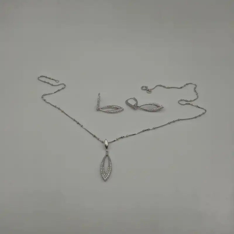 نیم ست نقره زنانه مدل jd1005