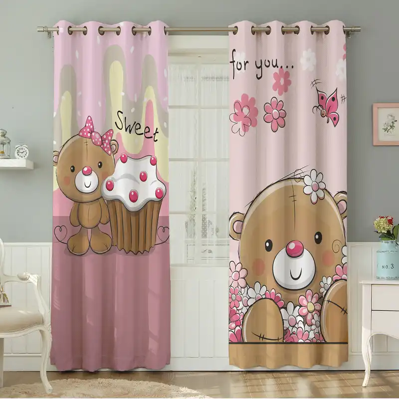 پرده نیروانا طرح  کودک مدل مخمل کد 8357 سایز 140×280 سانتی متر