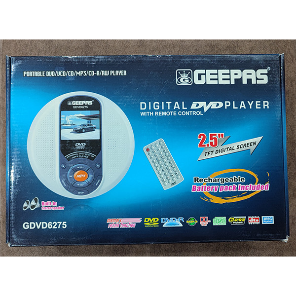 پخش کننده DVD جیپاس مدل GDVD-6275